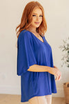 Cali Blouse in Royal Blue