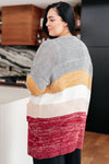 Bring the Warmth Color Block Cardigan