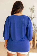 Cali Blouse in Royal Blue