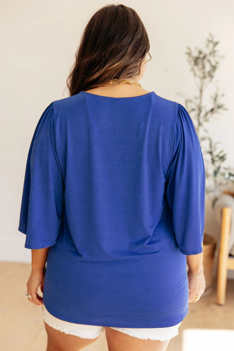 Cali Blouse in Royal Blue