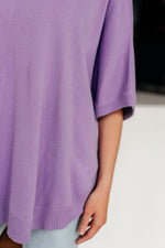 Lilac Whisper Dolman Sleeve Top