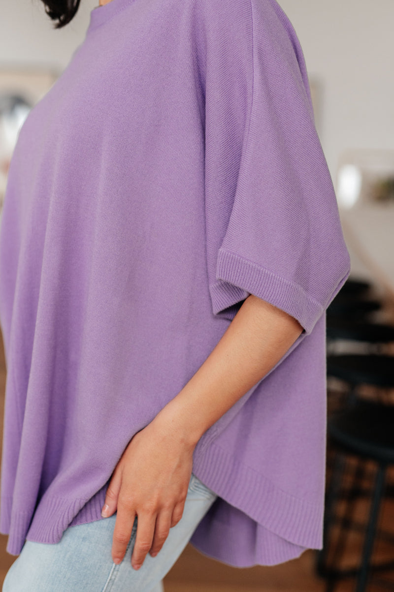 Lilac Whisper Dolman Sleeve Top