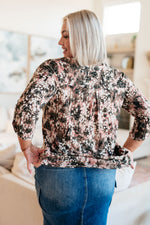 Little Lovely Blouse in Mocha Multi