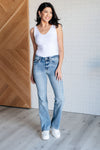 Judy Blue Alana Mid Rise Clean Bootcut Jeans