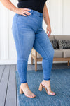 Judy Blue Amanda High Rise Pull on Release Hem Skinny Jeans