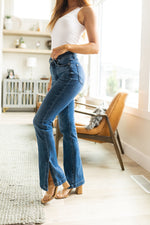 Judy Blue Augusta High Rise Control Top Slit Hem Bootcut