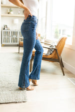 Judy Blue Augusta High Rise Control Top Slit Hem Bootcut