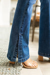 Judy Blue Augusta High Rise Control Top Slit Hem Bootcut