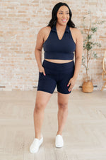 Getting Active Biker Shorts in Navy