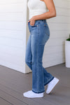 Judy Blue Beatrice High Rise Control Top Release Hem Slim Bootcut Jeans