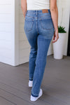 Judy Blue Beatrice High Rise Control Top Release Hem Slim Bootcut Jeans