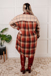 Cabin Fever Flannel Plaid Oversized Shacket