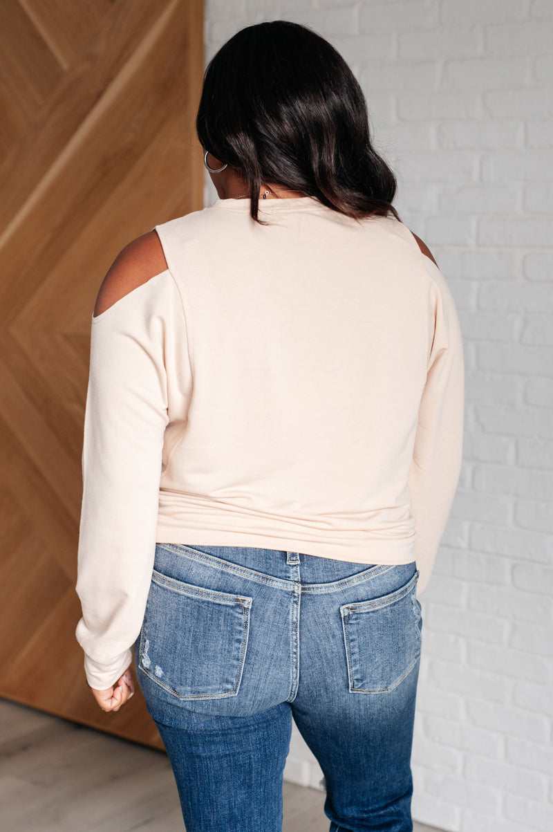 Carefully Crafted Cold Shoulder Blouse