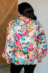 Carry Me Away Floral Peplum Blouse