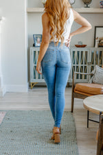 Judy Blue Catherine Mid Rise Vintage Skinny Jeans