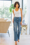 Judy Blue Clarissa High Rise Wide Leg Cargo Jeans