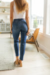 Judy Blue Colt High Rise Button Fly Distressed Boyfriend Jeans