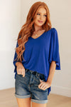 Cali Blouse in Royal Blue