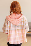 Daylight Dip Dye Plaid Hooded Shacket