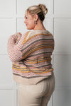 Effortless Elements Striped Cardigan