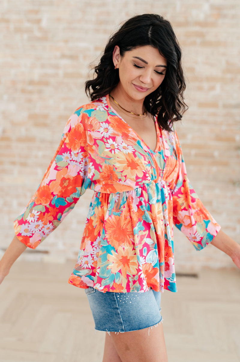 In Other Words, Hold My Hand V-Neck Blouse