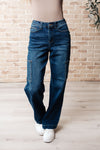 Judy Blue Leila High Rise Cargo Straight Jeans