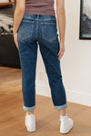 Judy Blue London Midrise Cuffed Boyfriend Jeans