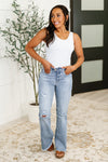 Judy Blue Marlena High Rise Shield Pocket Flare Jeans