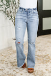 Judy Blue Marlena High Rise Shield Pocket Flare Jeans