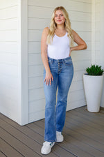 Judy Blue Matilda Mid Rise Vintage Button Fly Bootcut Jeans