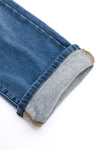 Judy Blue Nivea Vintage Wash Thermal Straight Jeans