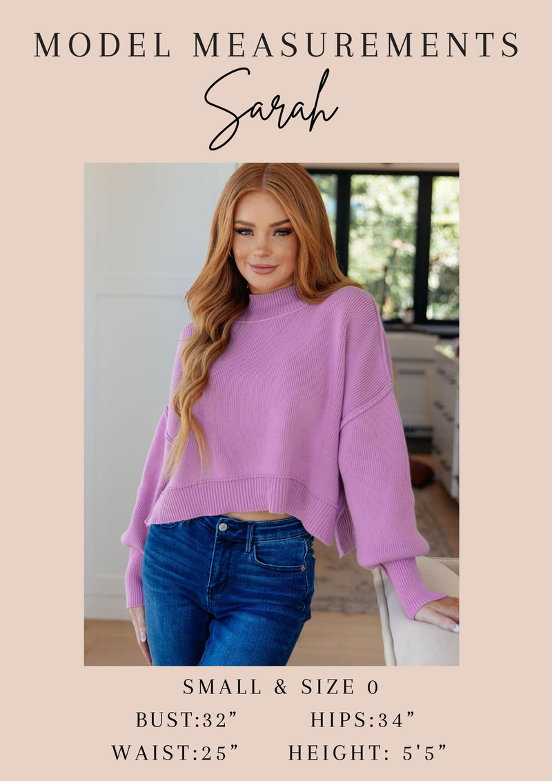 Lizzy Bell Sleeve Top in Violet Filigree