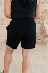 Settle In Dad Shorts in Black