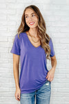 The Every Outfit Basic V-Neck Top in  Marlin