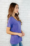The Every Outfit Basic V-Neck Top in  Marlin
