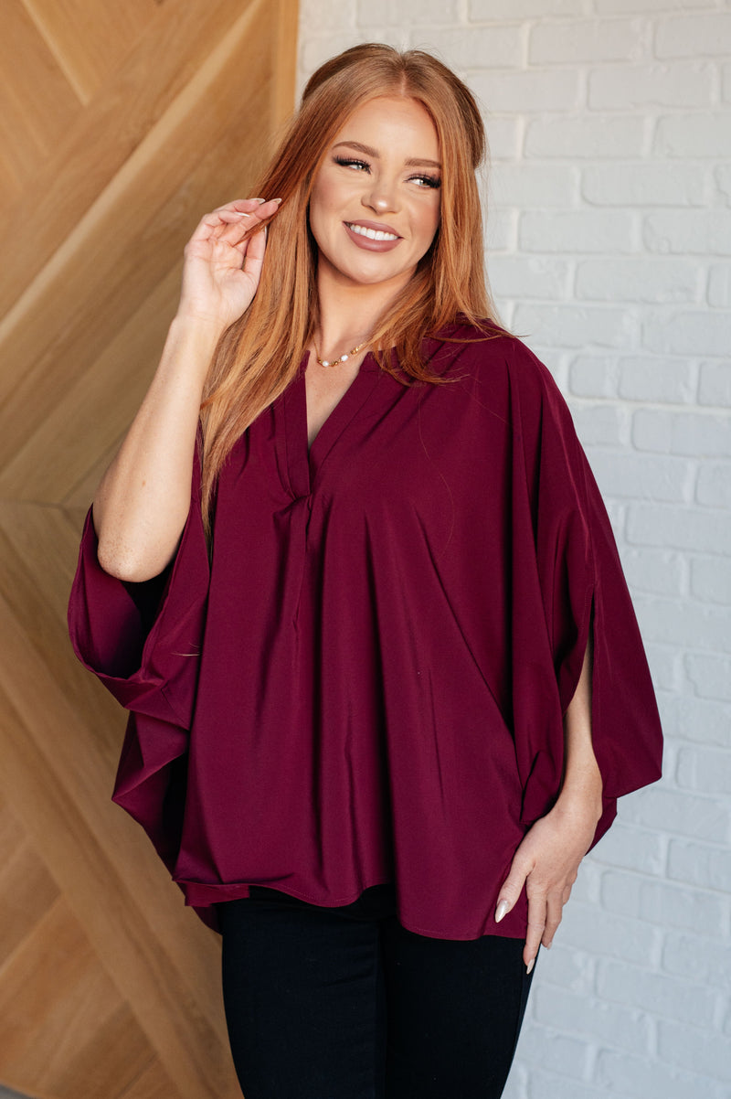 Universal Philosophy Blouse in Wine