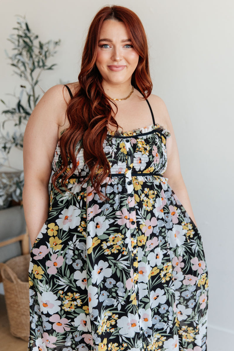 Up From the Ashes Floral Maxi Dress