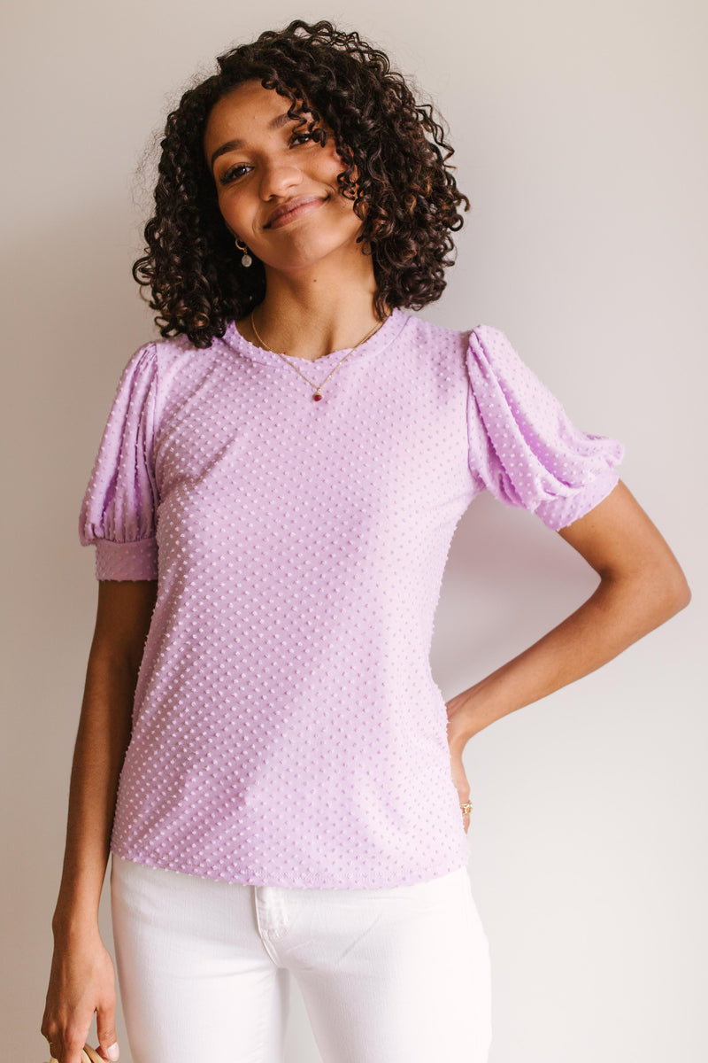 Tender Kisses Top In Lavender