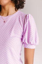 Tender Kisses Top In Lavender