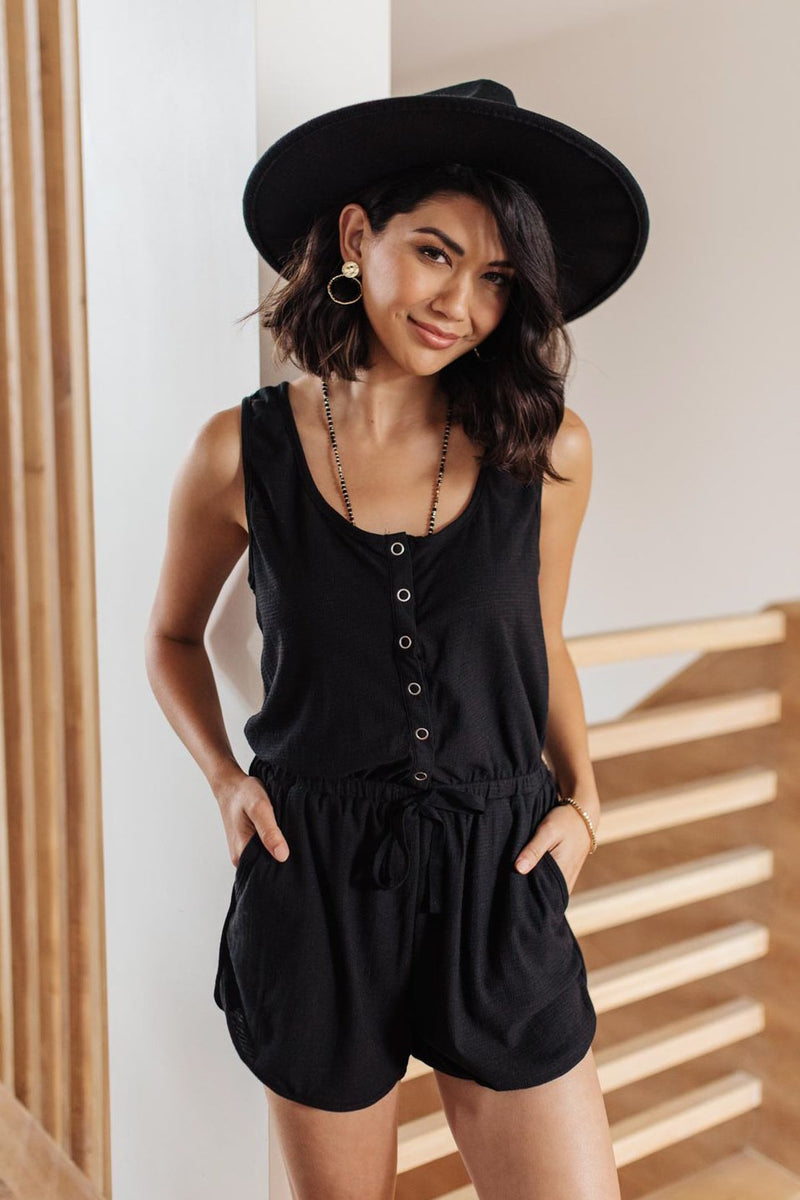 Wanderlust Romper in Black