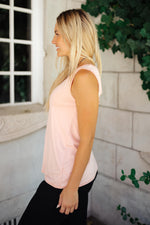 Angelina Tank in Soft Pink