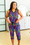 PREORDER: Sleeveless Pajamas in Neon Leopard