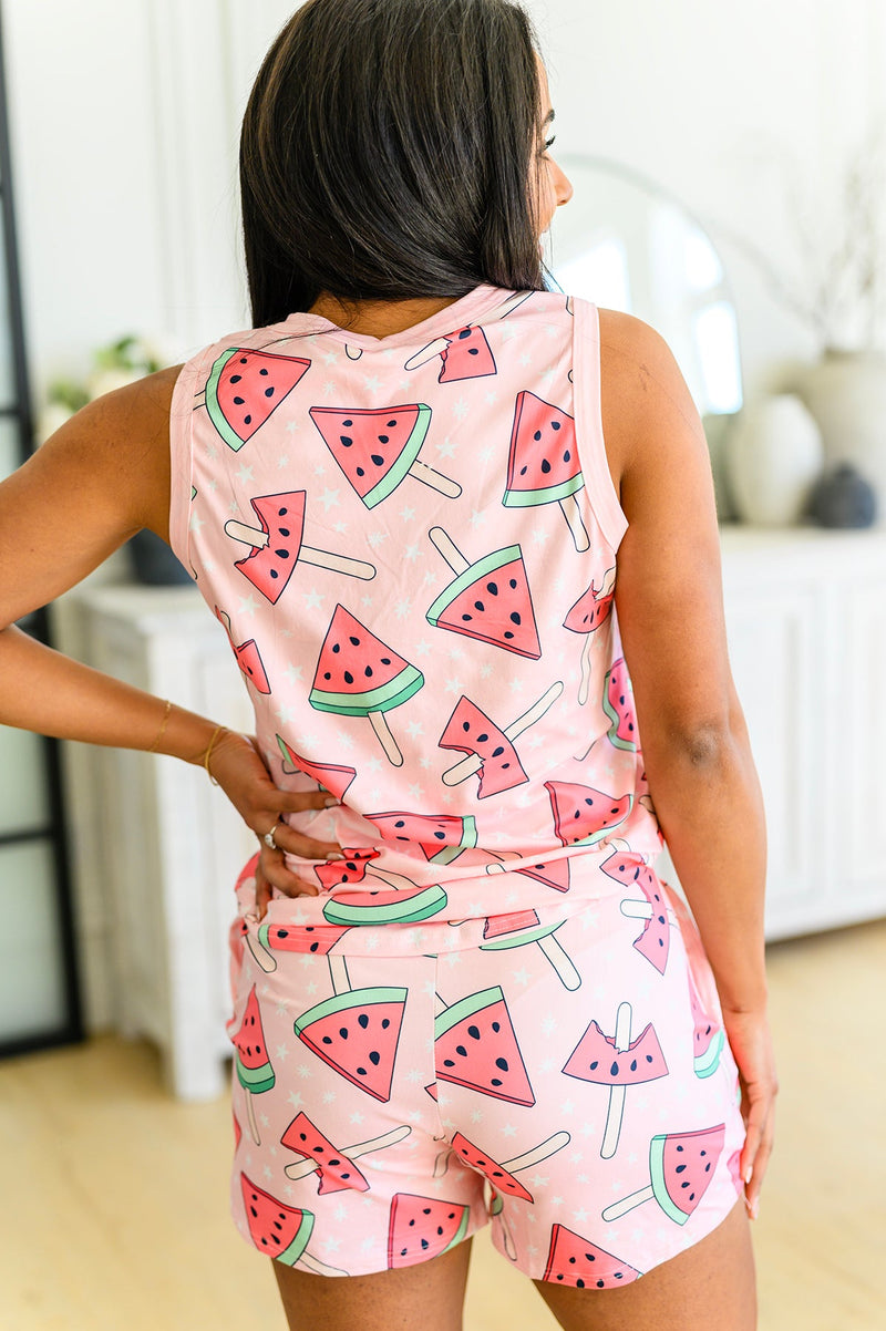 PREORDER: Sleeveless Pajamas in Watermelon