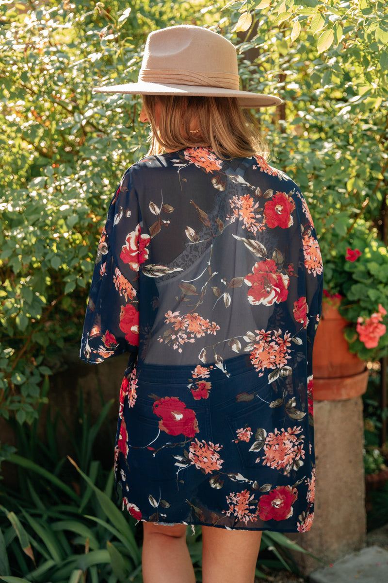 Flowers On The Water Kimono