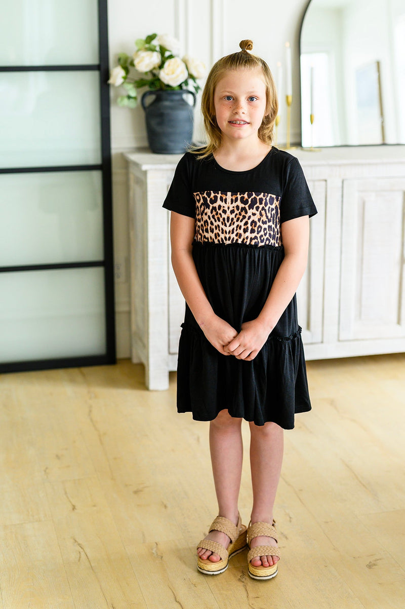 PREORDER: Matching Kid's Tiered Leopard Dress in Three Colors