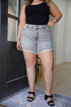 Judy Blue Kinsley Mid Rise Distressed Cut Off Shorts