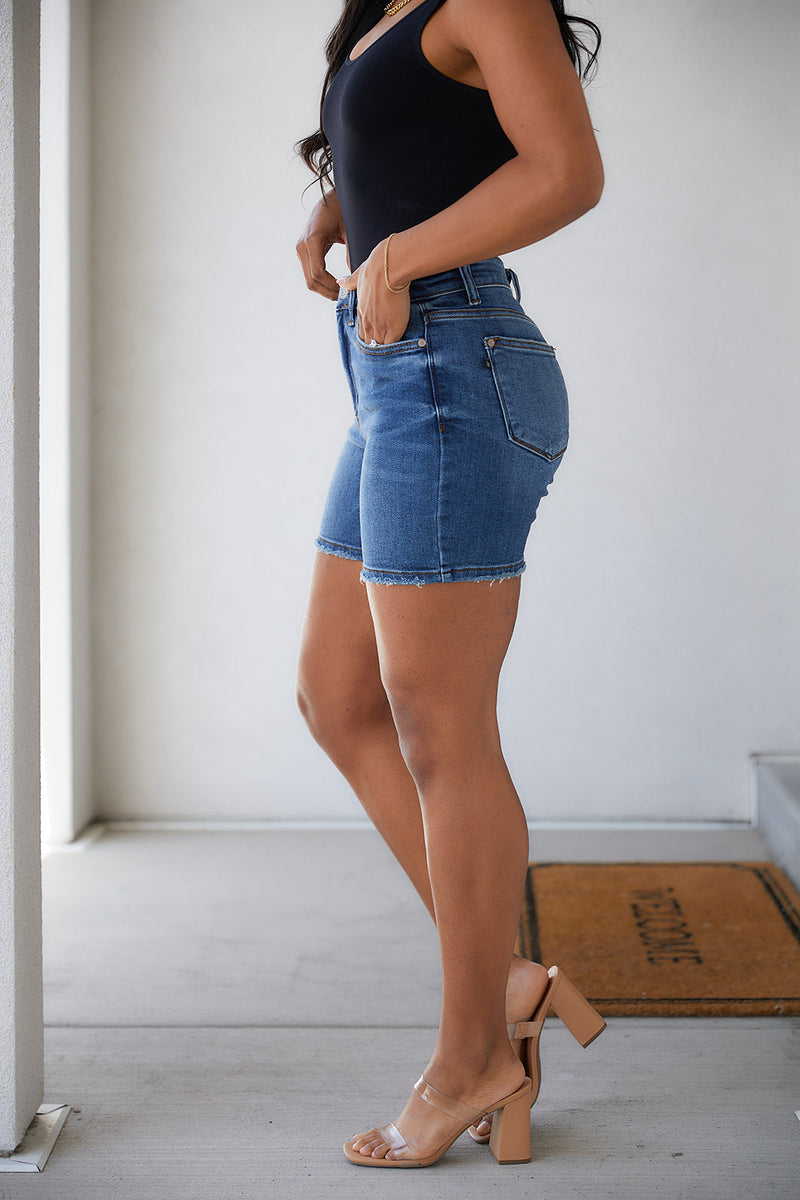 Judy Blue Rory High Rise Denim Shorts