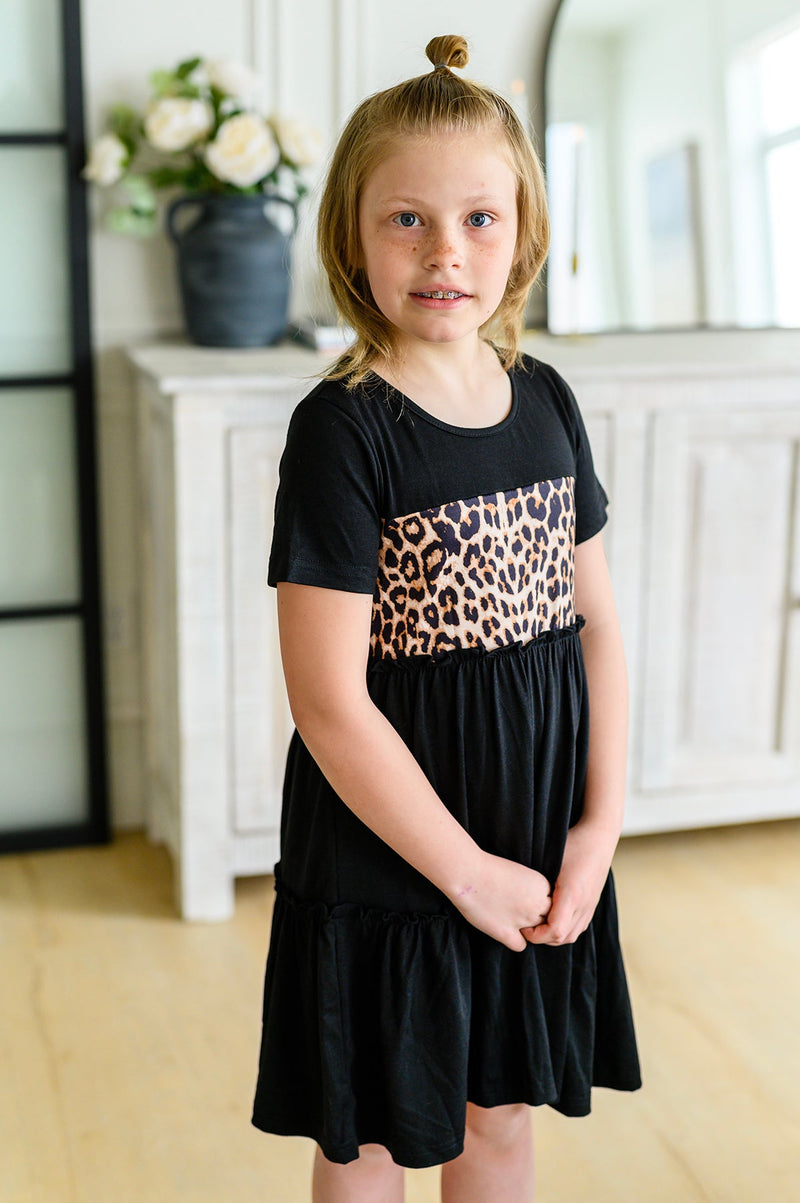 PREORDER: Matching Kid's Tiered Leopard Dress in Three Colors
