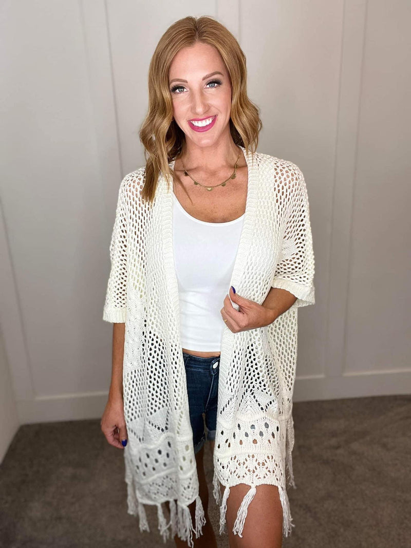 PREORDER: Crochet Cardigan in Six Colors
