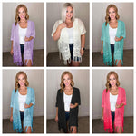 PREORDER: Crochet Cardigan in Six Colors